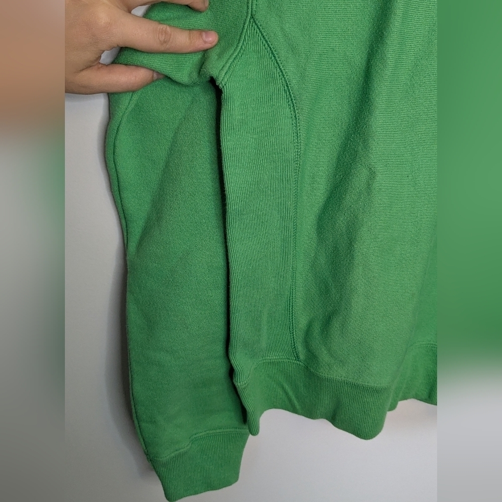 Champion Women's Reverse Weave C Logo Crew Sweatshirt - Green Size M - Picture 4 of 5